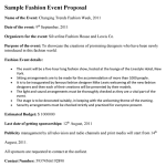 Fashion Event Proposal