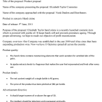 Product Proposal Sample