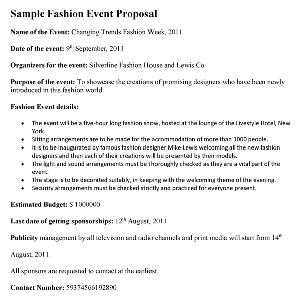 Sample Proposal Letter For Event from www.proposal-samples.com