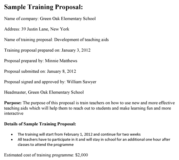 training-proposal-template