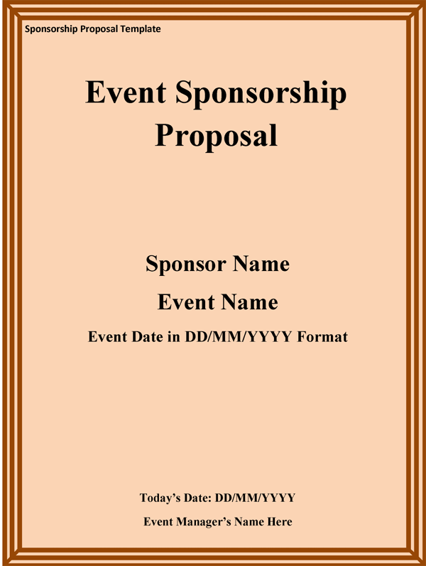 Corporate Sponsorship Proposal Template from www.proposal-samples.com
