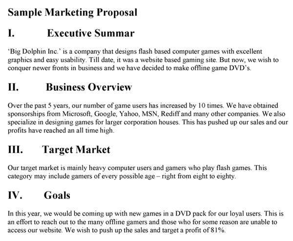 Marketing Proposal Template